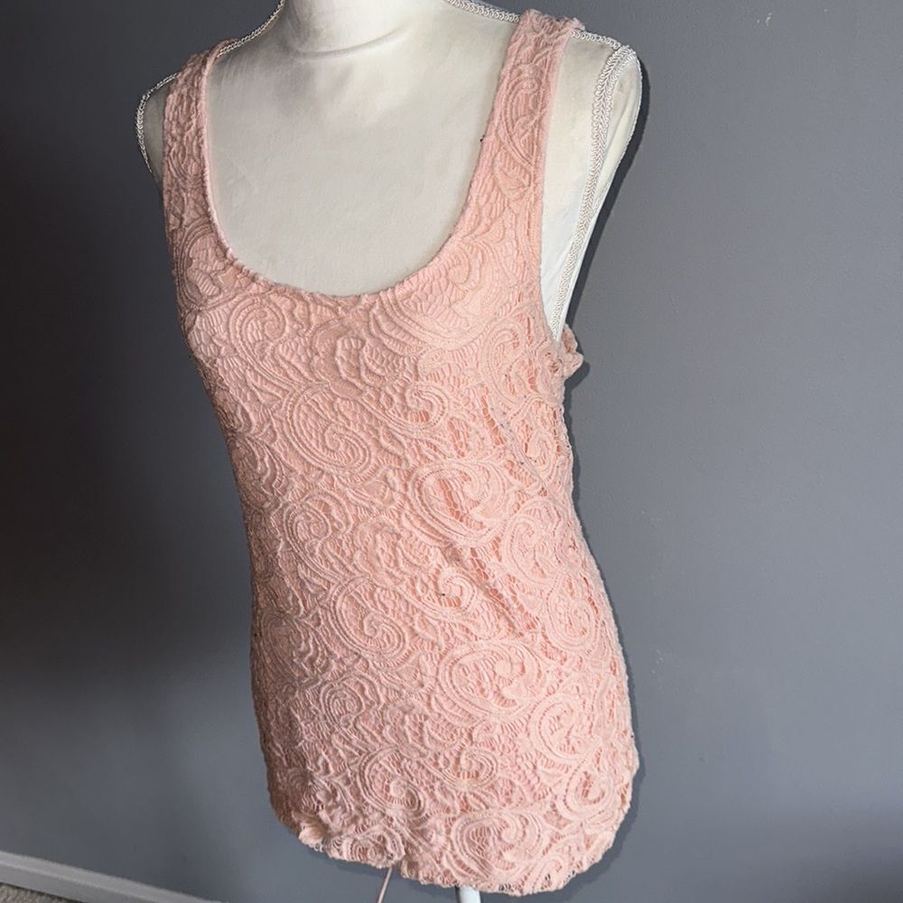BKE Boutique Lace Lined Tank! - Picture 3 of 8